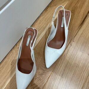Primark Elegant White Slingback Heels